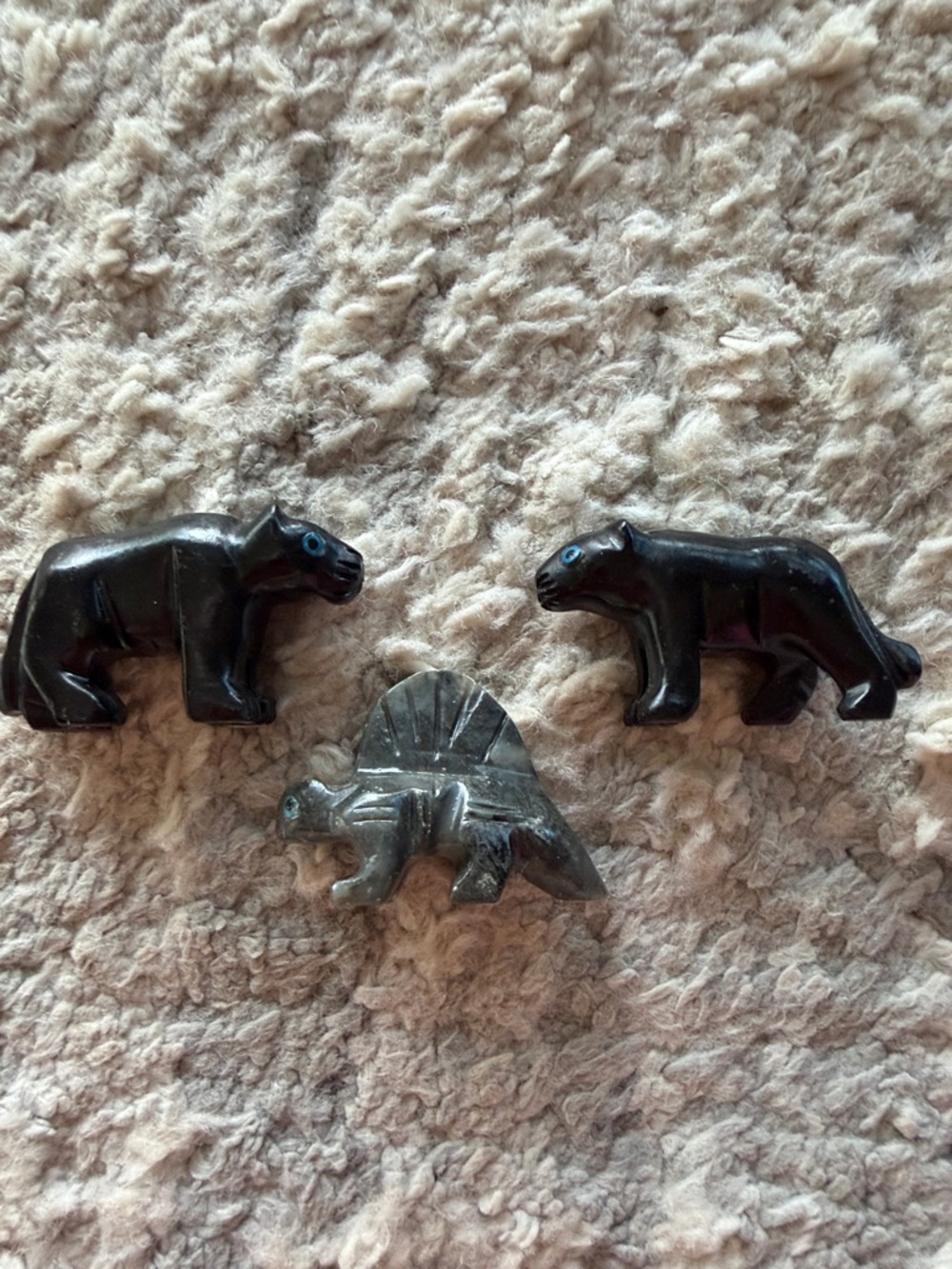 🐾 Vintage Stone Animal Carvings